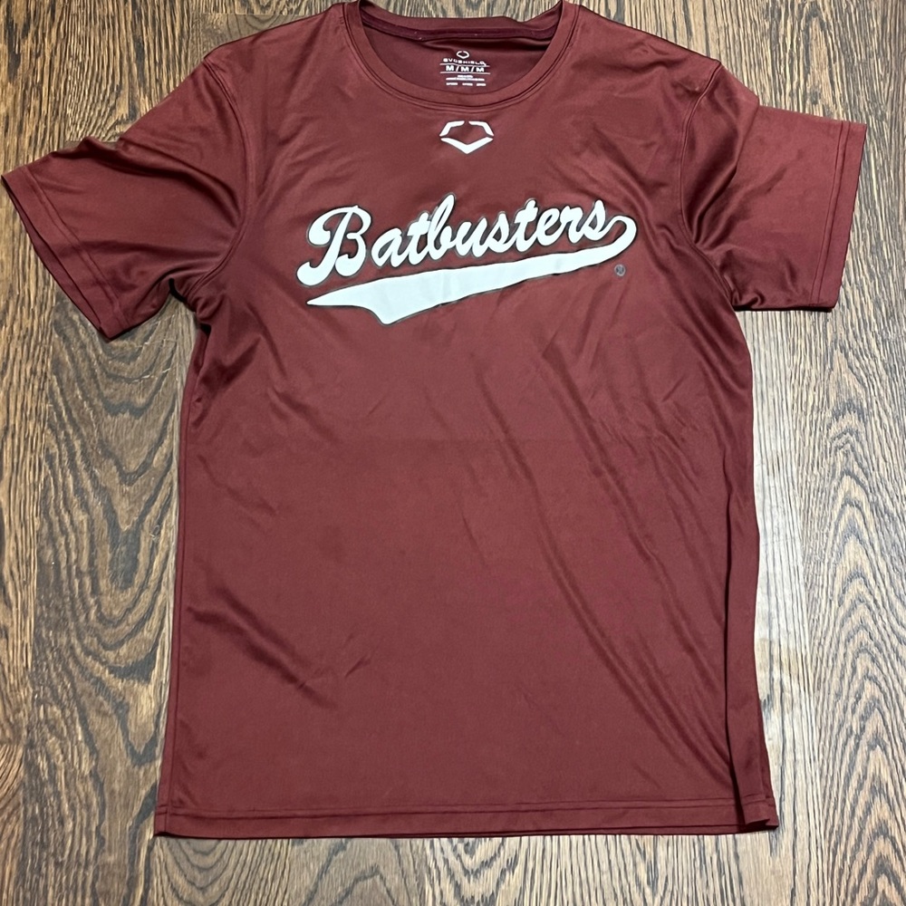 Batbusters Maroon Dri-fit Shirt